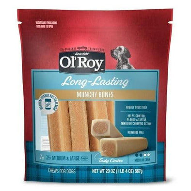 Ol's Roys Long-Lasting Best Natural Peanut Butter for Dog, 7 Count, 20 oz (Pack of 3) | Pets Equips 