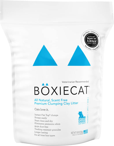 Boxiecat Unscented Natural Odor Control Clumping Clay Cat Litter