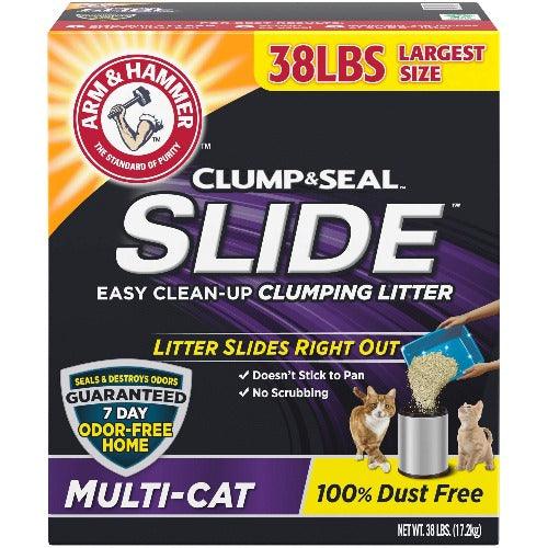 Arm & Hammer Slide Cat Litter - Clumping Multi-Cat, 38 lbs. | Pets Equips