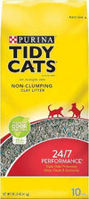 Purina Tidy Cats Non-Clumping Cat Litter,24/7 Performance Multi-Cat Litter-30 lb. Bag - Pets Equips