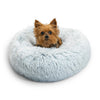 Best Friends by Sheri The Original Calming Donut Cat and Dog Bed in Shag Fur Frost, Extra Small 18"