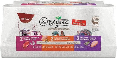 Purina Beyond Wet Dog Food Grain Free Variety Pack, 12.5 oz Cans (6 Pack) | Pets Equips