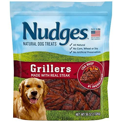 Blue Buffalo Nudges Grillers Natural Dog Treats, Steak, 36oz Bag | Pets Equips