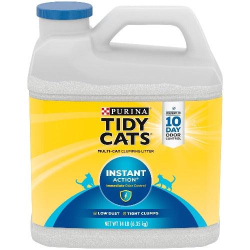 Purina Tidy Cats Clumping Cat Litter Instant Action Multi-Cat Litter 14 lb. Jug | Pets Equips