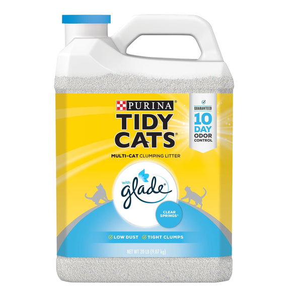 Purina Tidy Cats Clumping Multi-Cat Litter, Glade Clear Springs 20 lb. Jug | Pets Equips