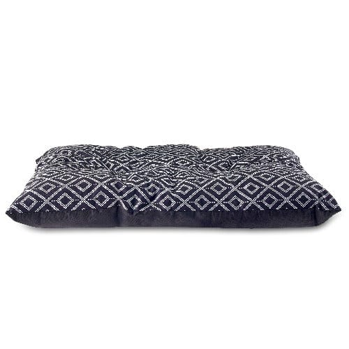 Vibrant Life Tufted Pillow Pet Bed, Medium, Black 27" x 36" | Pets Equips