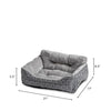 Vibrant Life Lounger Pet Bed, Small 21” x 17” | Pets Equips